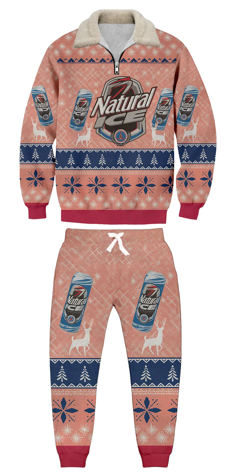 Ugly Quarter Zip Sweatshirt & Sweatpant Set 5234v - product image