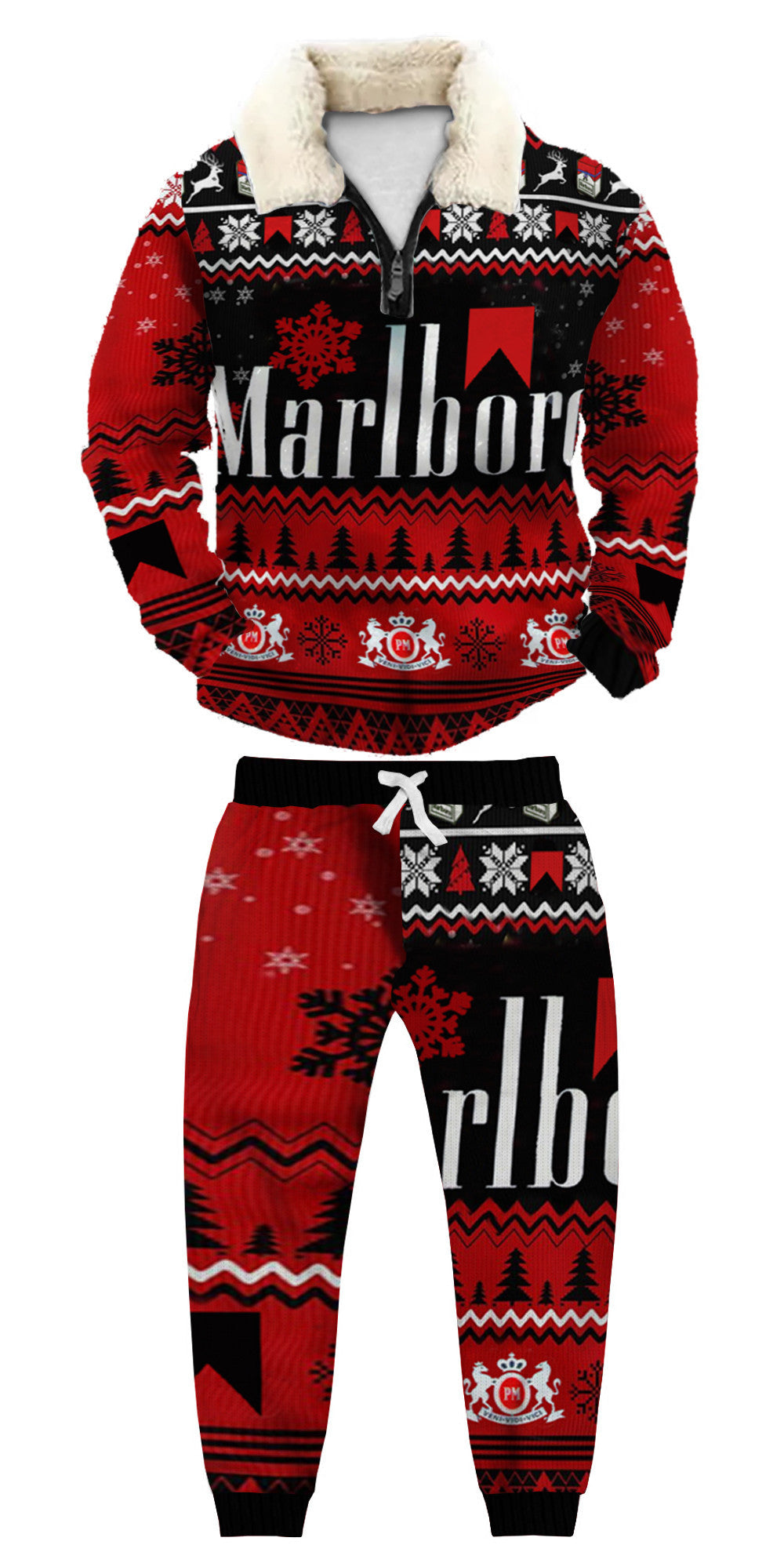 Ugly Quarter Zip Sweatshirt & Sweatpant Set 3f5d - product image
