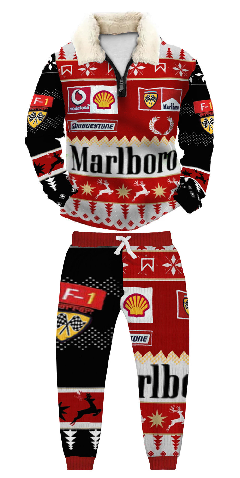 Ugly Quarter Zip Sweatshirt & Sweatpant Set 6ba4 - product image