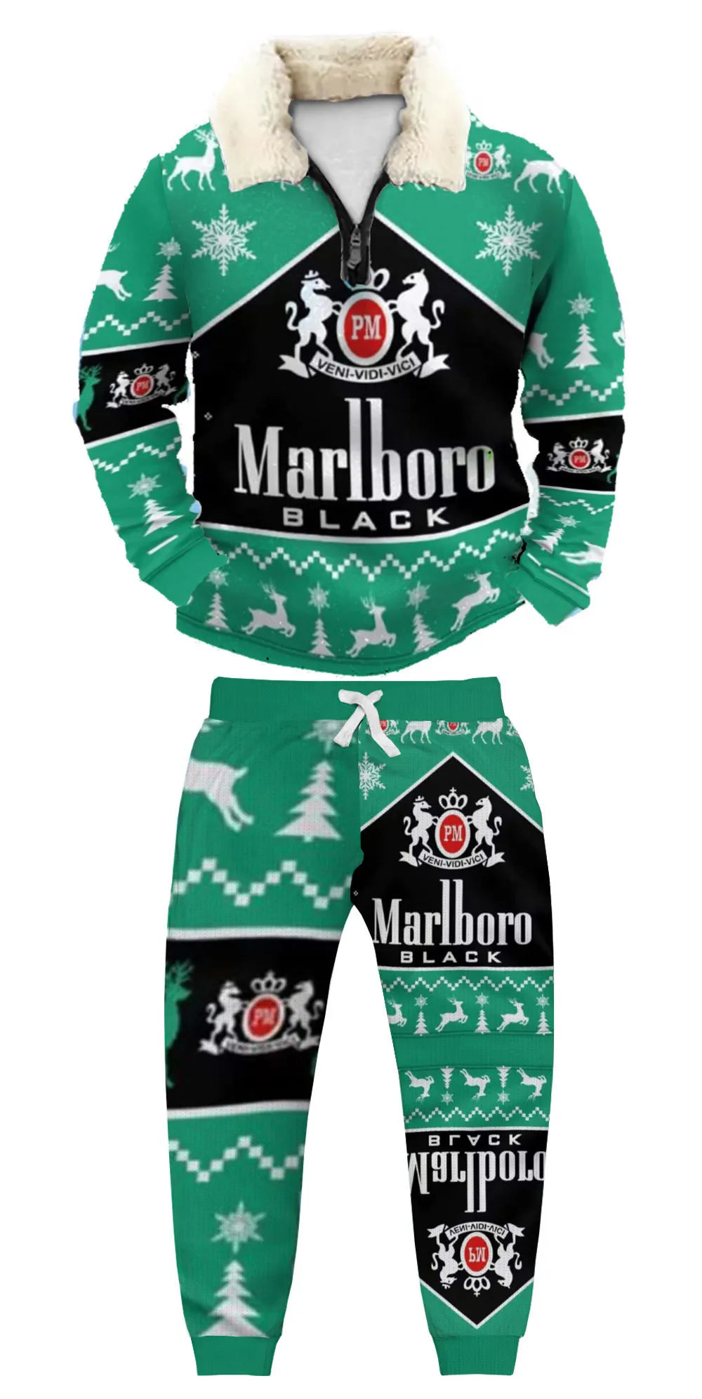 Ugly Quarter Zip Sweatshirt & Sweatpant Set 854e - product image