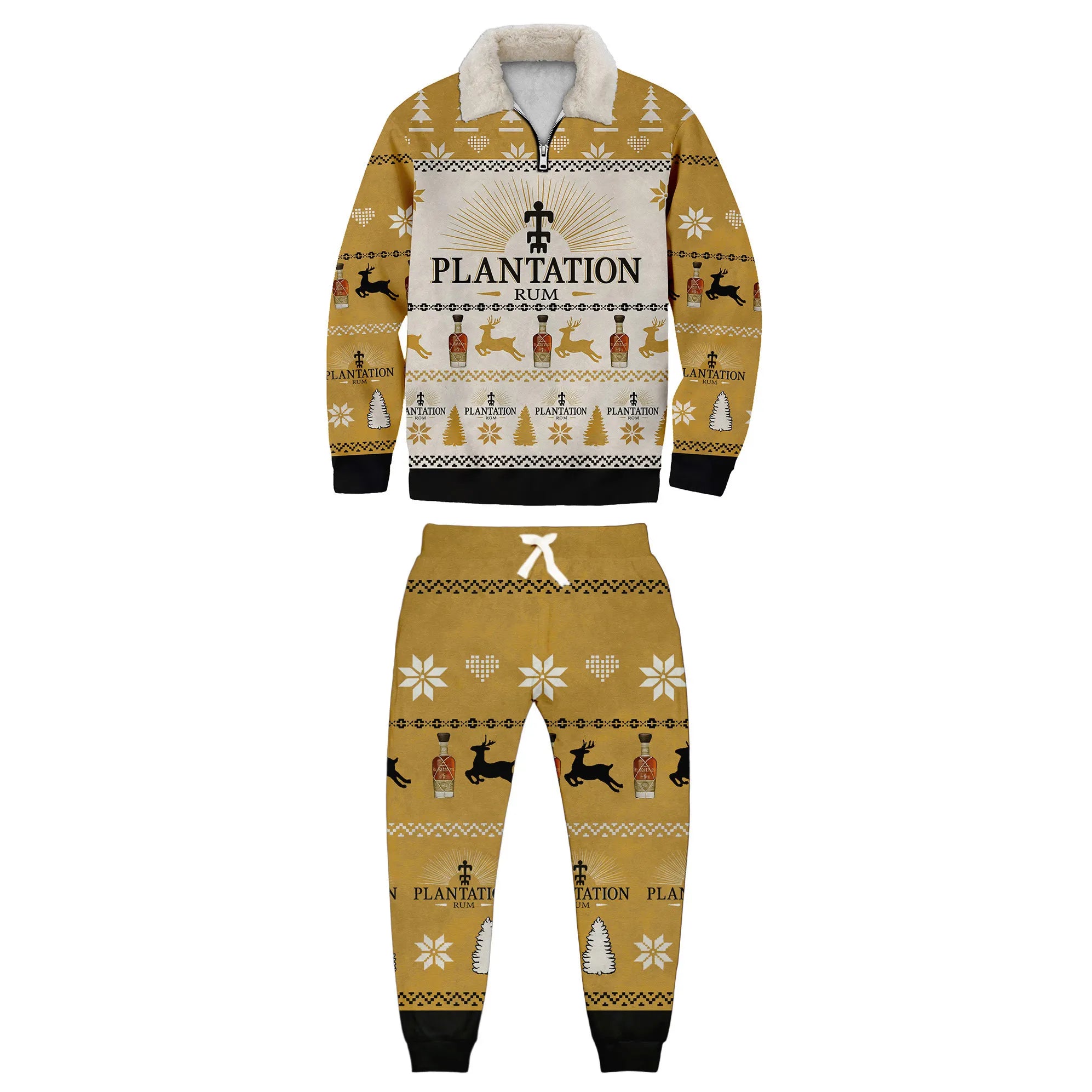 Ugly Quarter Zip Sweatshirt & Sweatpant Set 6234c - product image