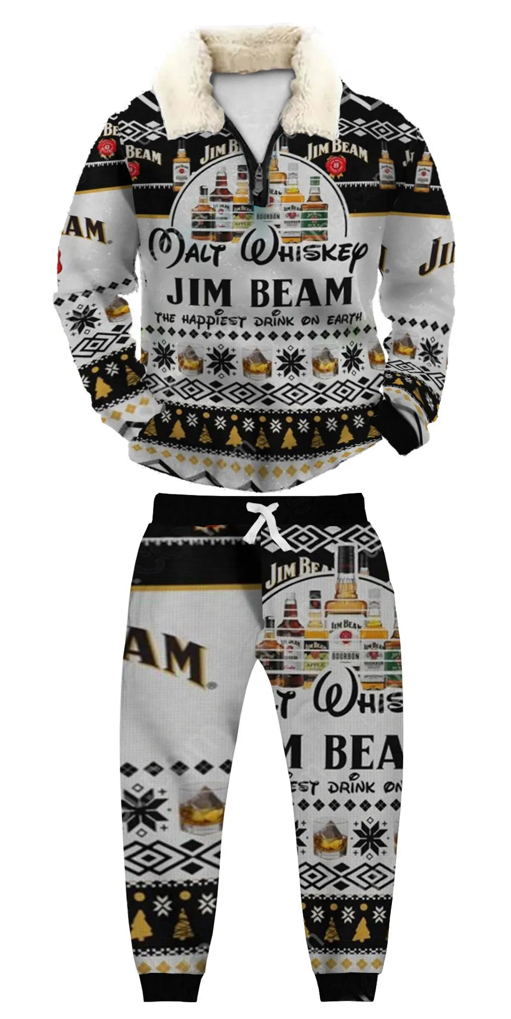 Ugly Quarter Zip Sweatshirt & Sweatpant Set 1ba2 - product image