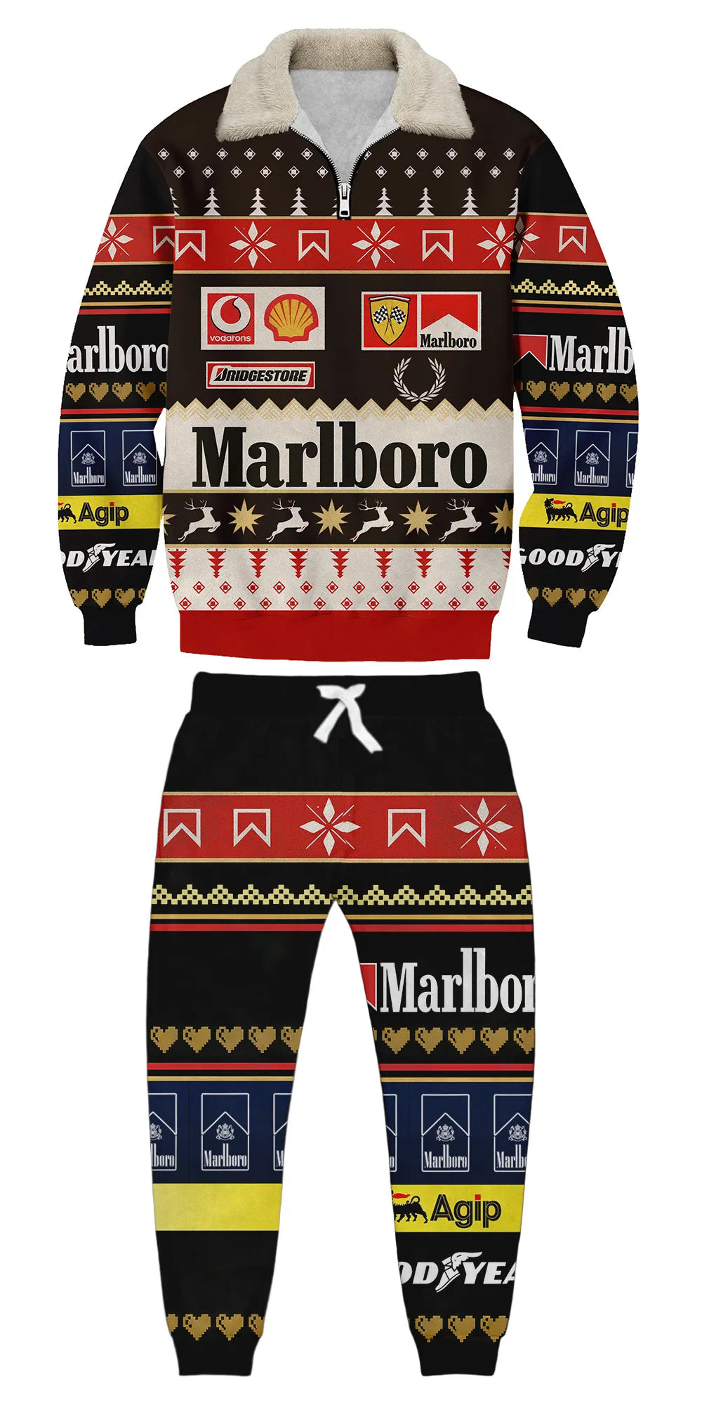 Ugly Quarter Zip Sweatshirt & Sweatpant Set 3234x - product image