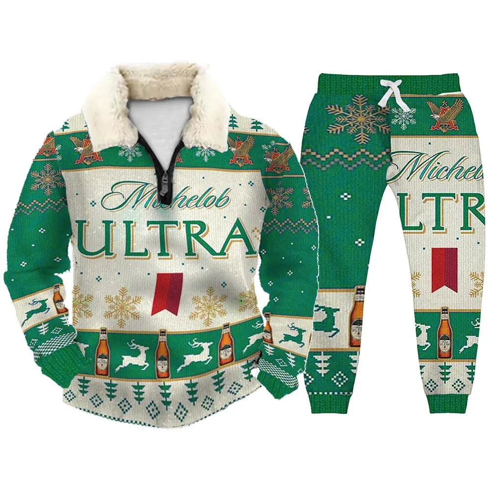 Ugly Quarter Zip Sweatshirt & Sweatpant Set 417e - product image 6