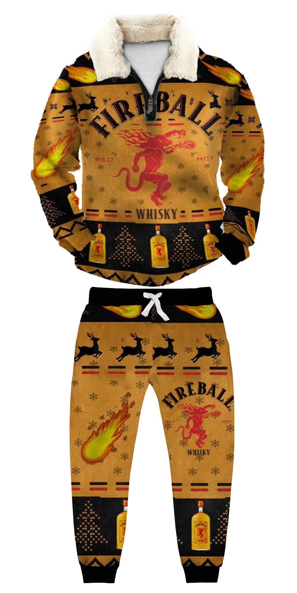 Ugly Quarter Zip Sweatshirt & Sweatpant Set 73a0 - product image