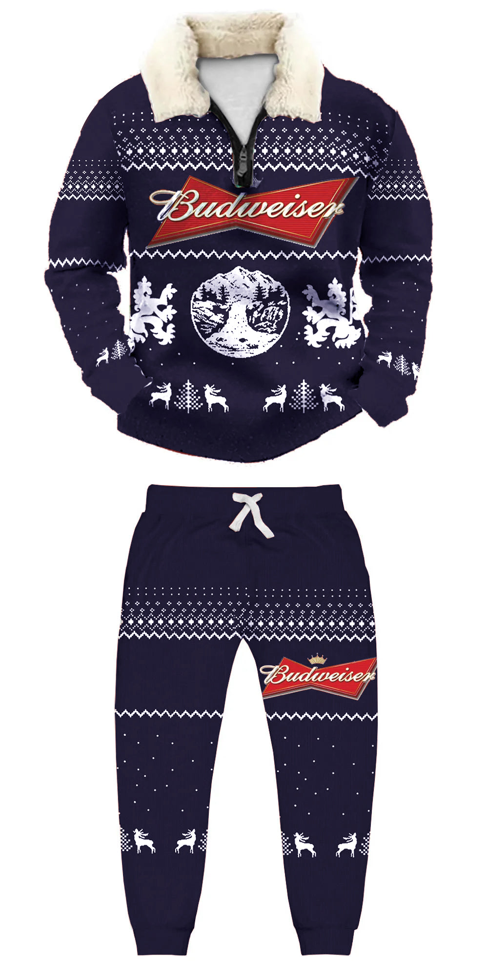 Ugly Quarter Zip Sweatshirt & Sweatpant Set bdab - product image 3