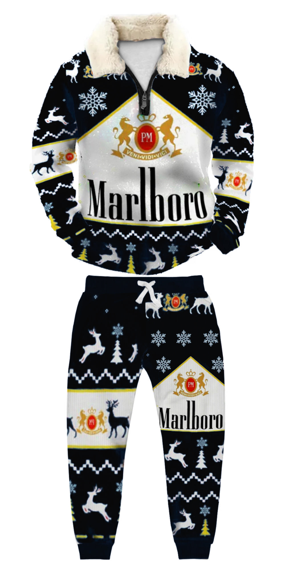 Ugly Quarter Zip Sweatshirt & Sweatpant Set 24f5 - product image 2