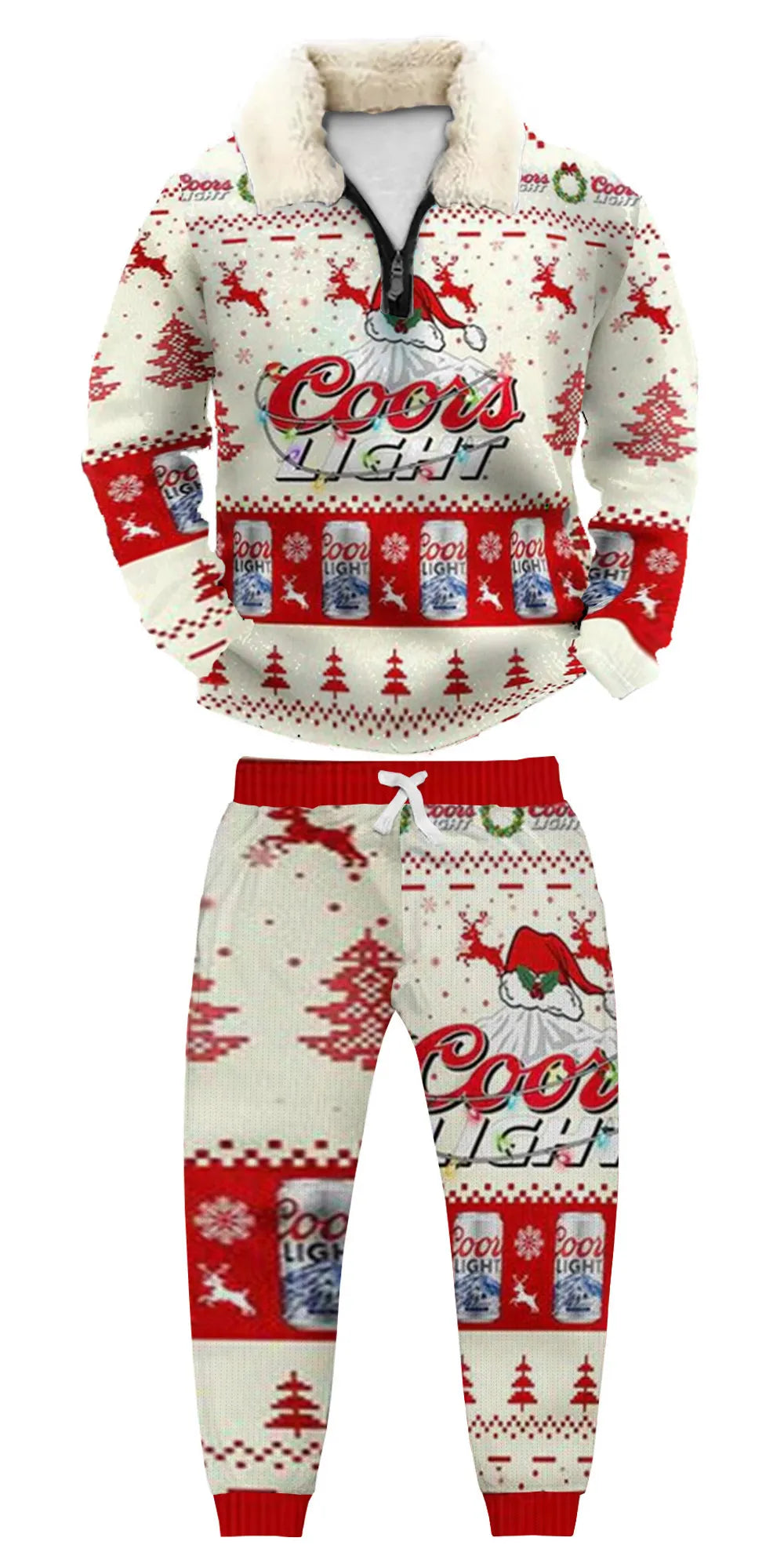 Ugly Quarter Zip Sweatshirt & Sweatpant Set 611a - product image