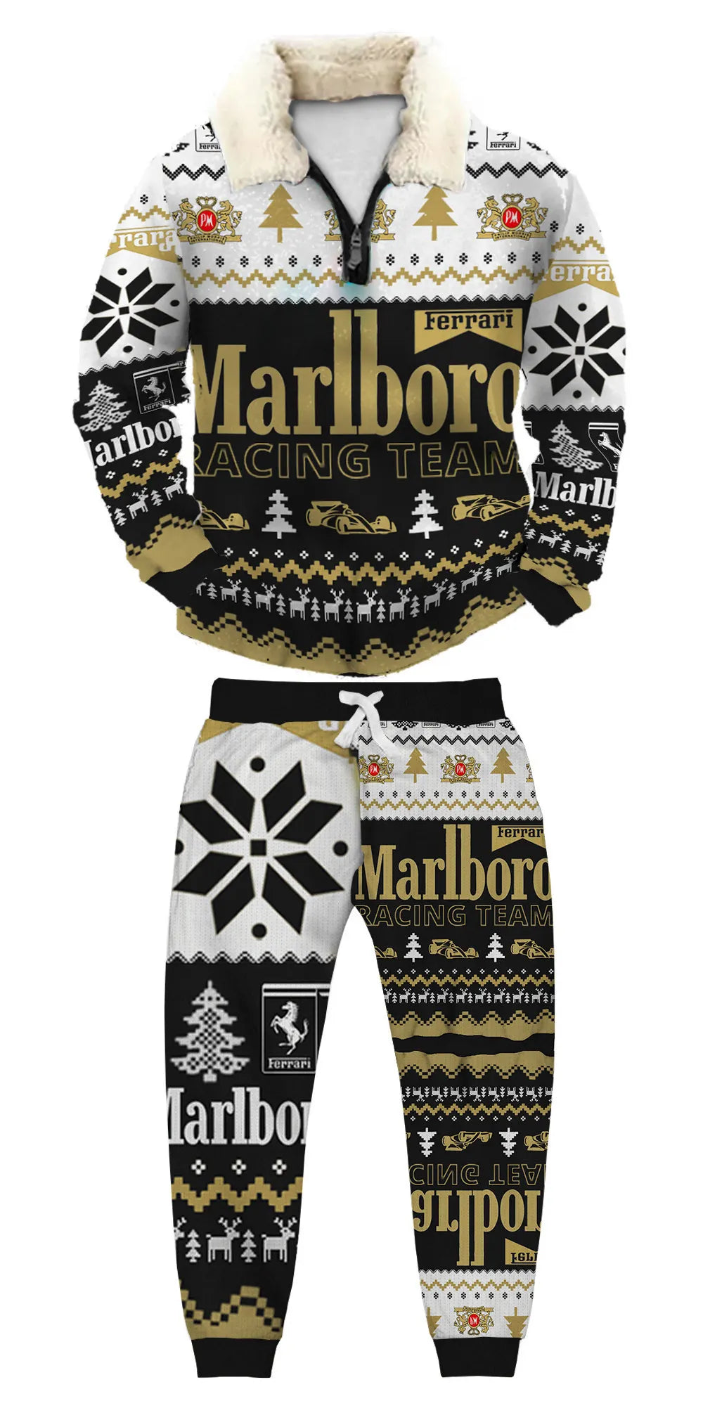 Ugly Quarter Zip Sweatshirt & Sweatpant Set d5b2 - product image