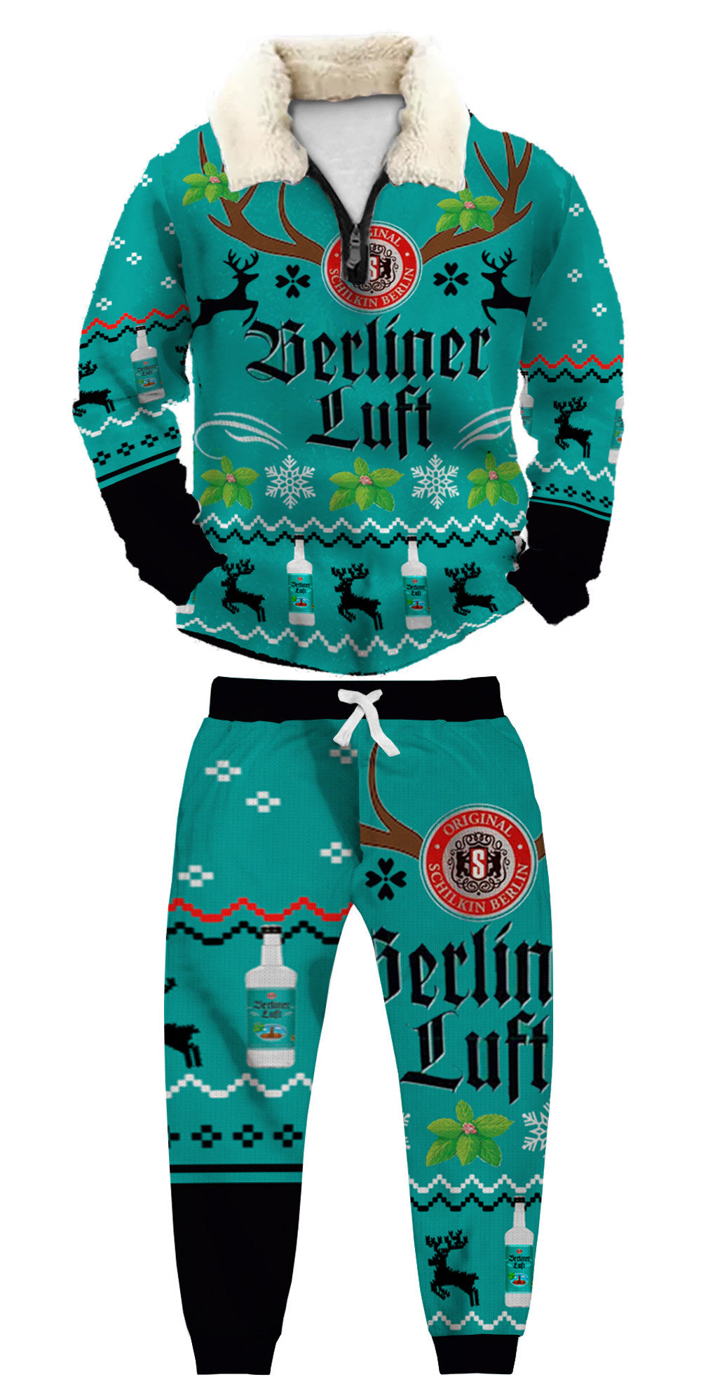 Ugly Quarter Zip Sweatshirt & Sweatpant Set 838b - product image