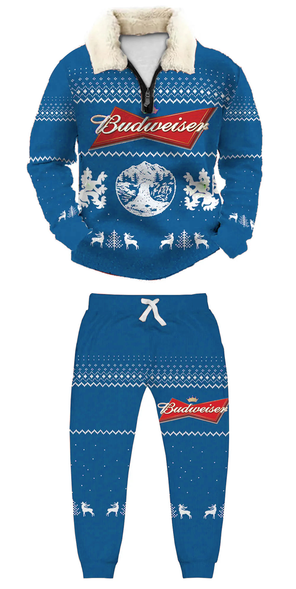 Ugly Quarter Zip Sweatshirt & Sweatpant Set bdab - product image 8