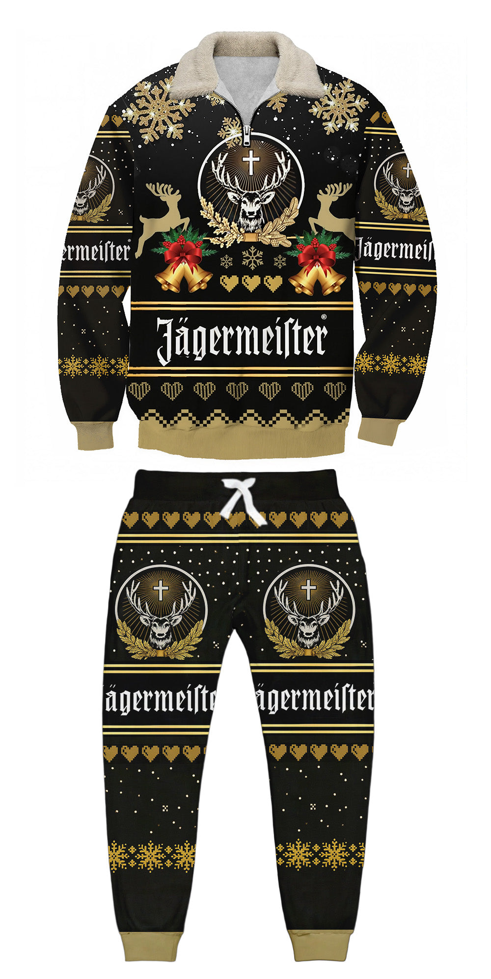 Ugly Quarter Zip Sweatshirt & Sweatpant Set 6234w - product image