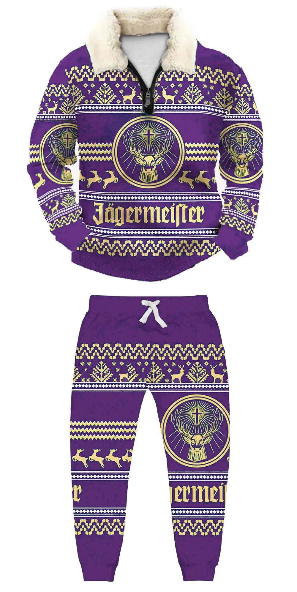 Ugly Quarter Zip Sweatshirt & Sweatpant Set d744 - product image 6