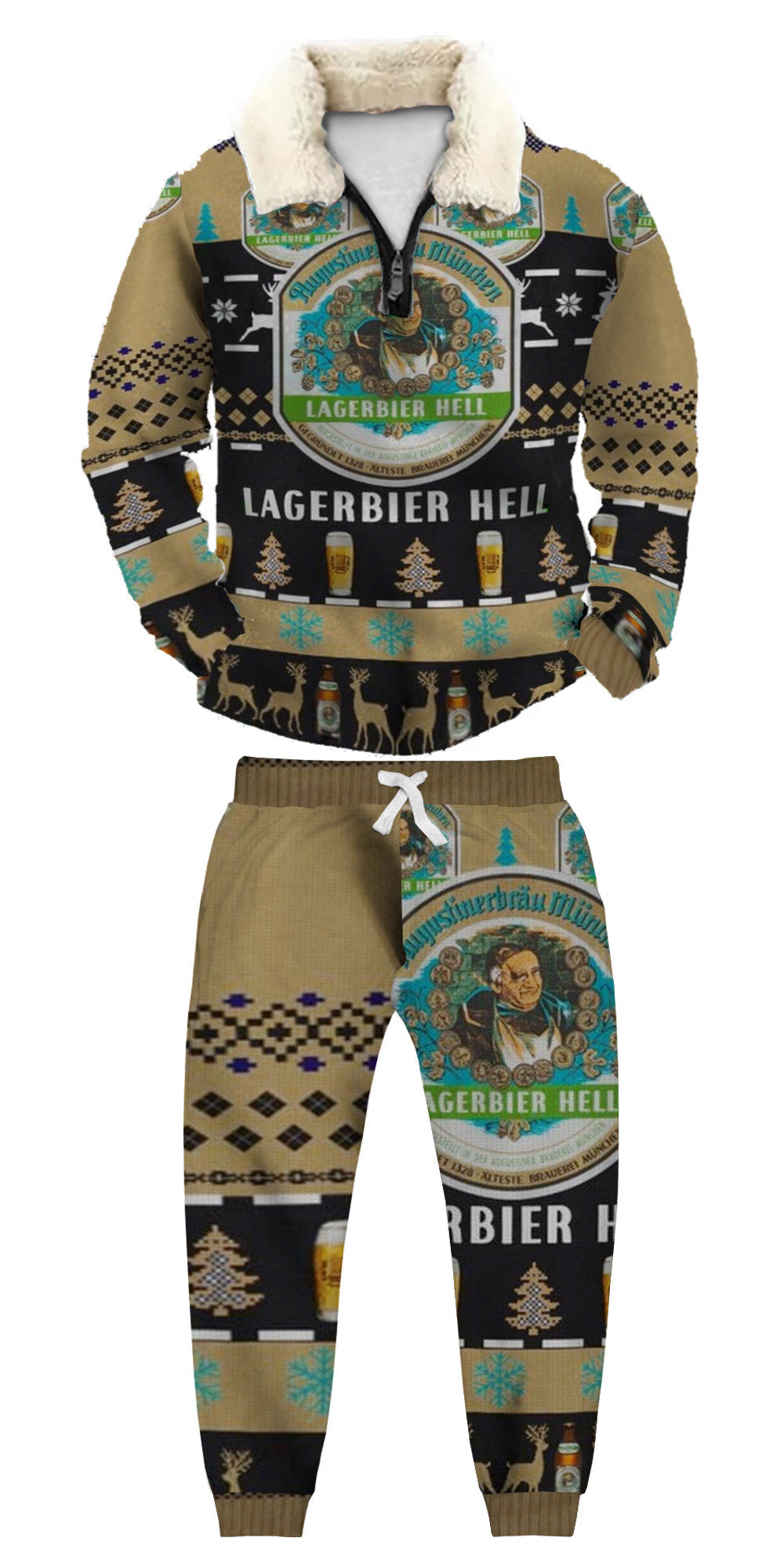 Ugly Quarter Zip Sweatshirt & Sweatpant Set 10c7 - product image