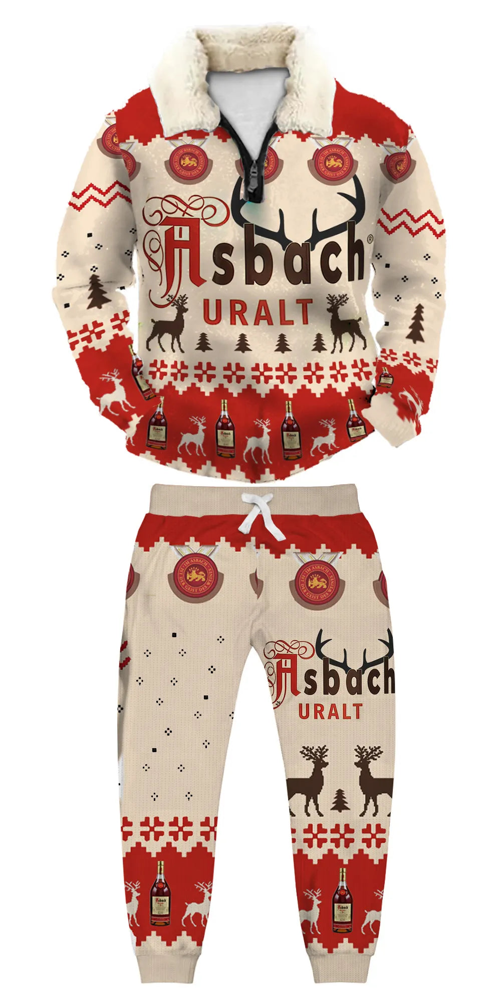 Ugly Quarter Zip Sweatshirt & Sweatpant Set 3503 - product image