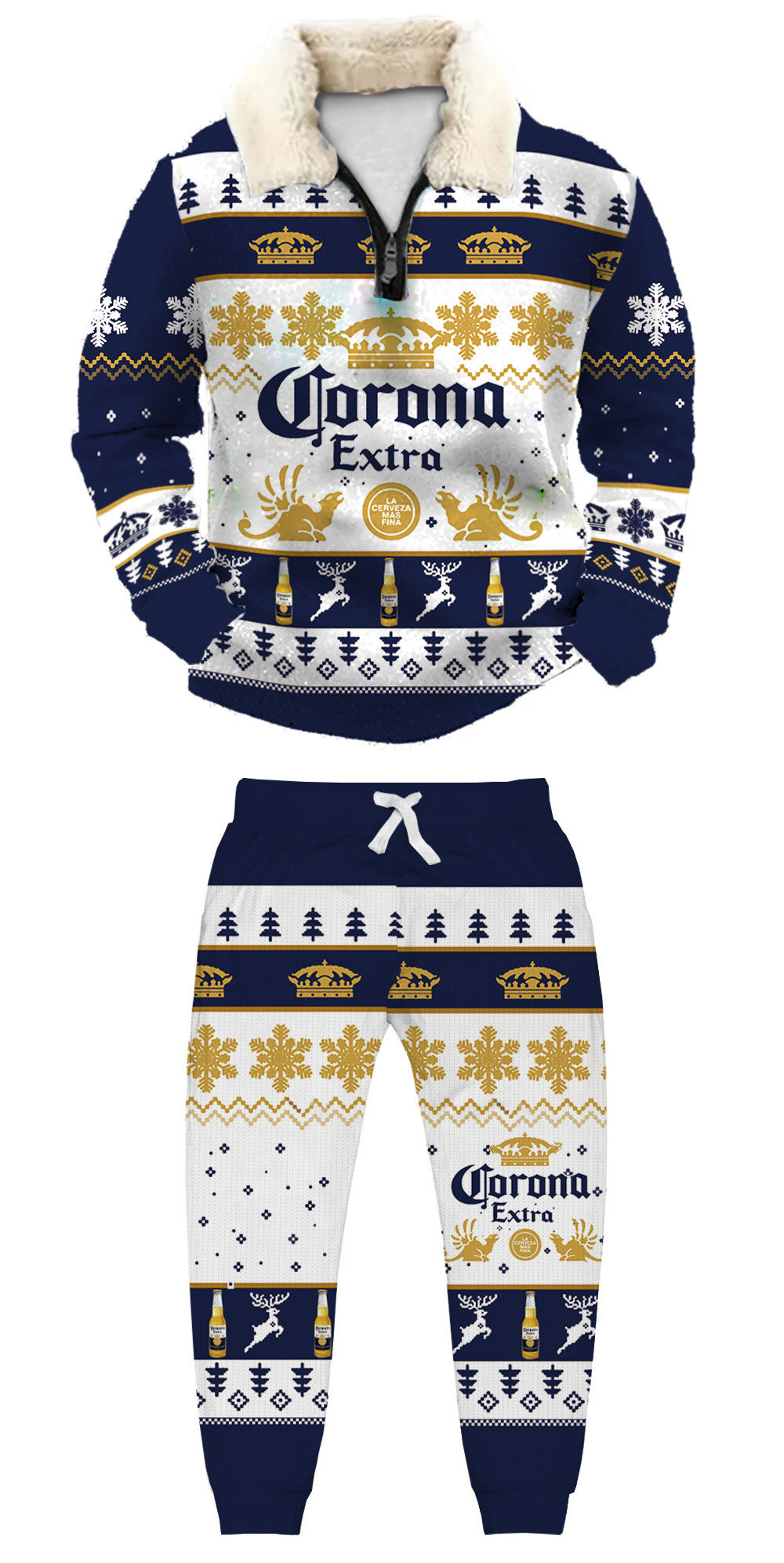 Ugly Quarter Zip Sweatshirt & Sweatpant Set c6df - product image
