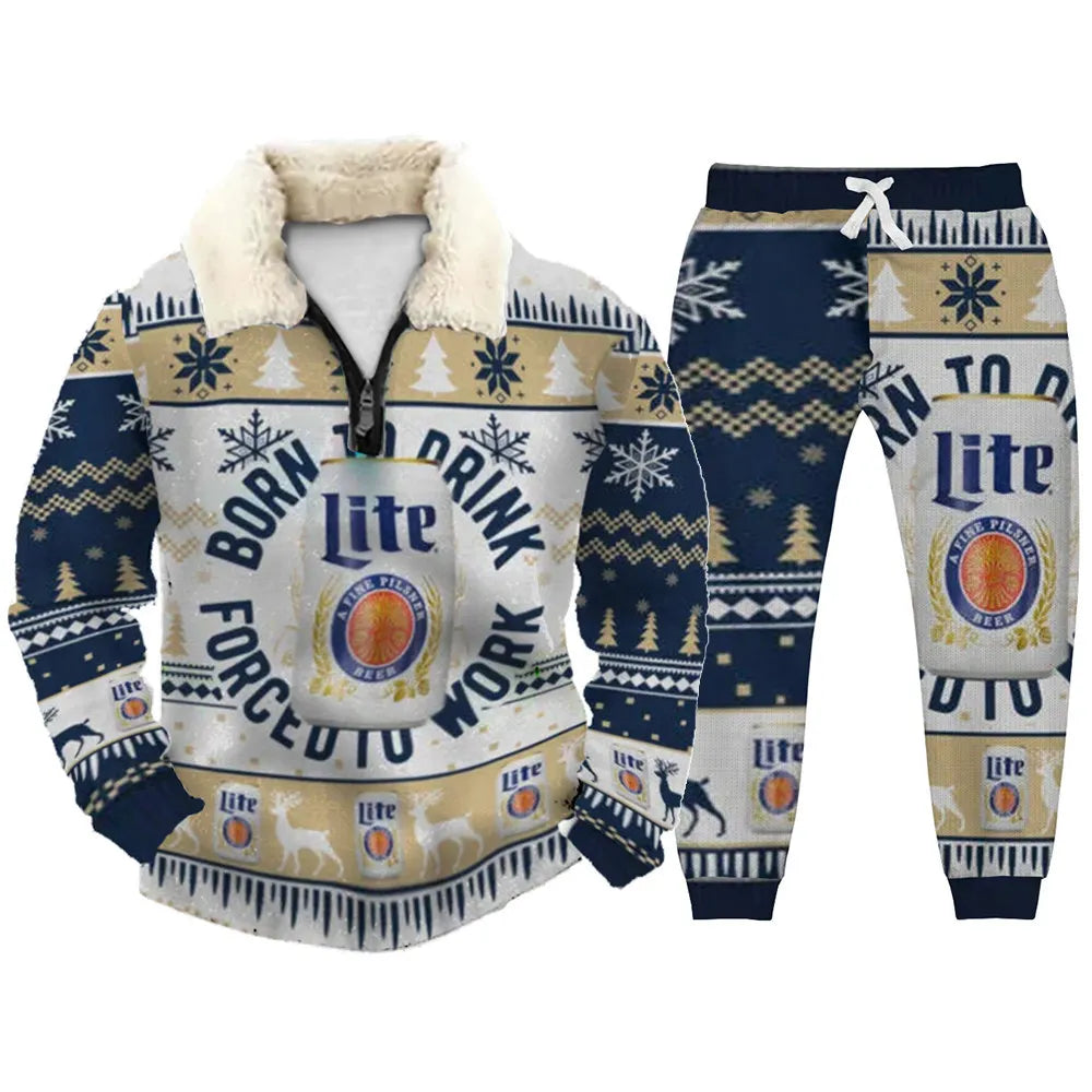 Ugly Quarter Zip Sweatshirt & Sweatpant Set dec0 - product image