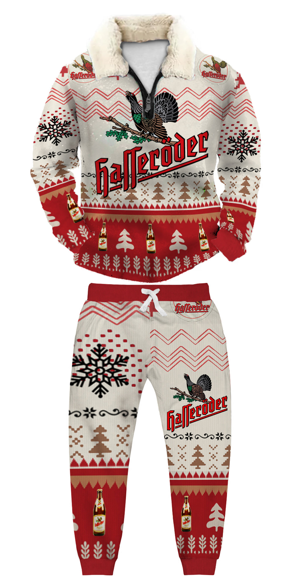 Ugly Quarter Zip Sweatshirt & Sweatpant Set ac83 - product image