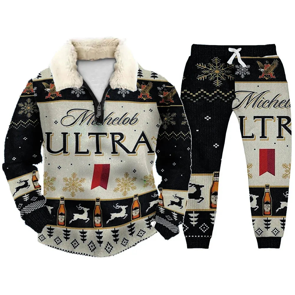 Ugly Quarter Zip Sweatshirt & Sweatpant Set 417e - product image 4