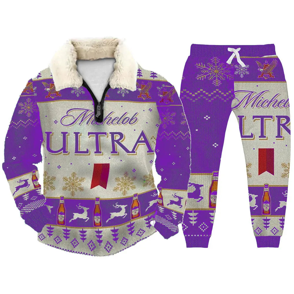 Ugly Quarter Zip Sweatshirt & Sweatpant Set 417e - product image 2