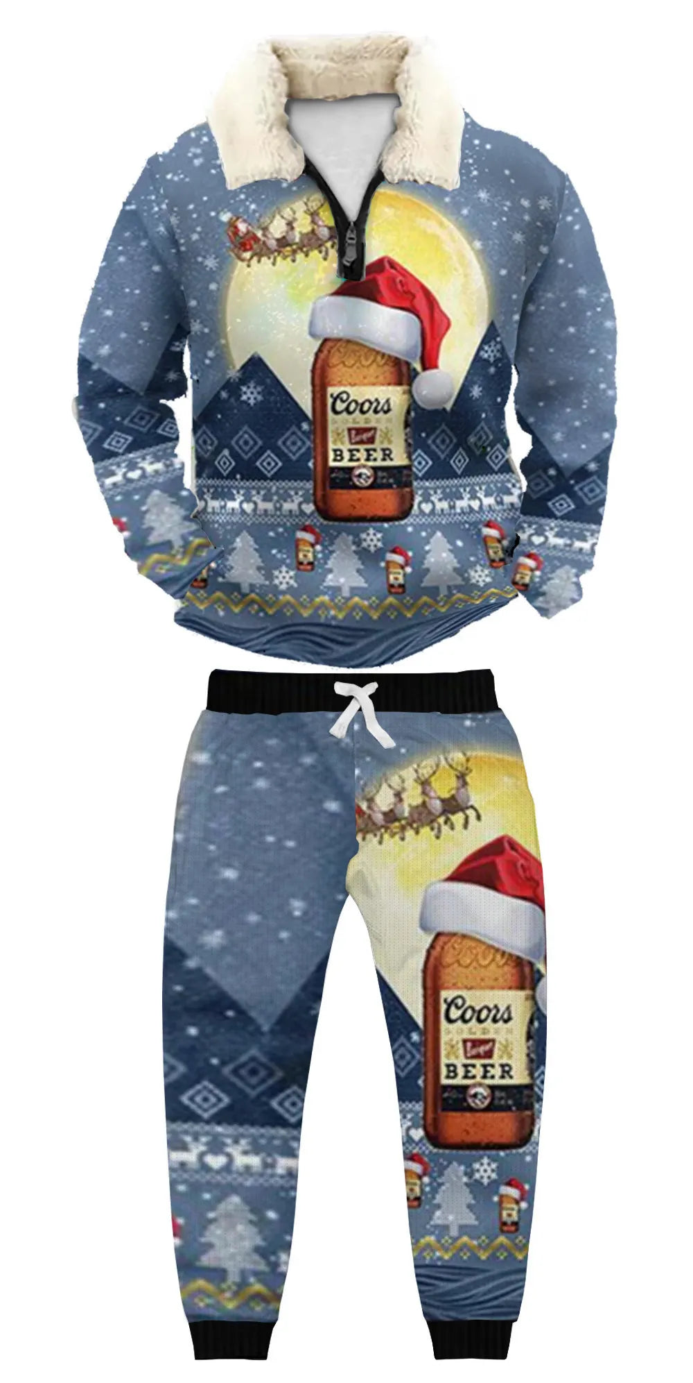 Ugly Quarter Zip Sweatshirt & Sweatpant Set 5028 - product image