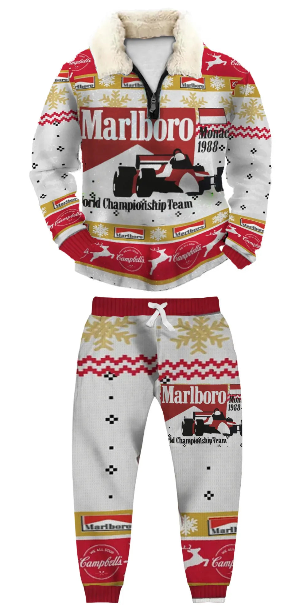 Ugly Quarter Zip Sweatshirt & Sweatpant Set 0466 - product image