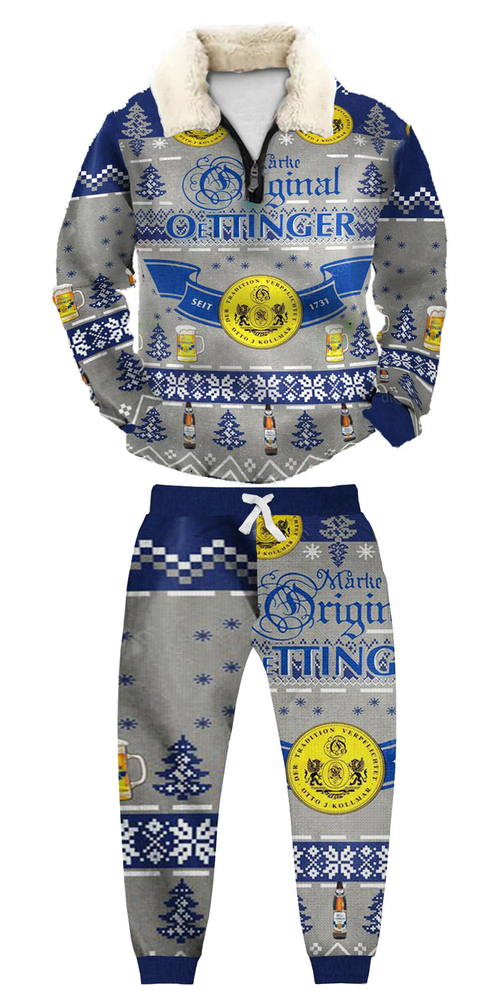 Ugly Quarter Zip Sweatshirt & Sweatpant Set 8c71 - product image