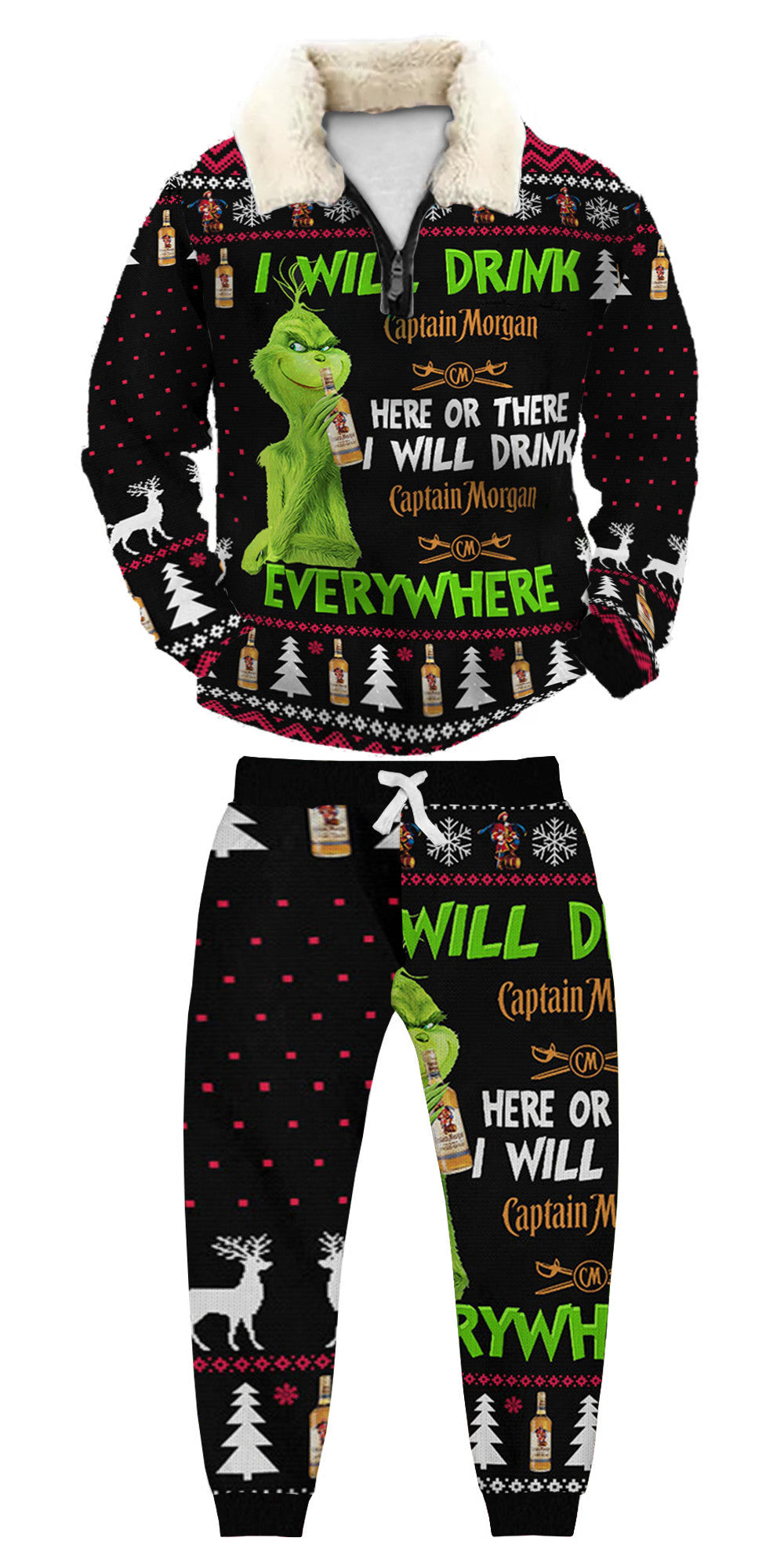 Ugly Quarter Zip Sweatshirt & Sweatpant Set 1b70 - product image