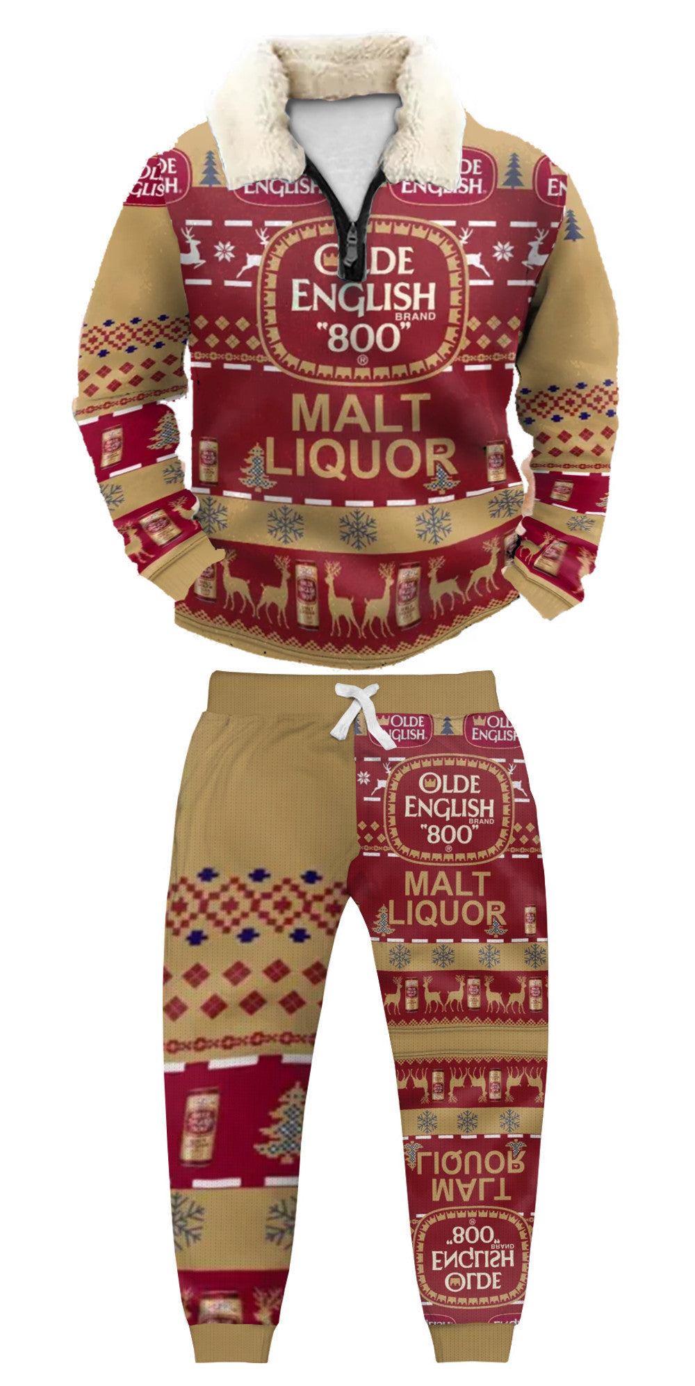 Ugly Quarter Zip Sweatshirt & Sweatpant Set 504a - product image