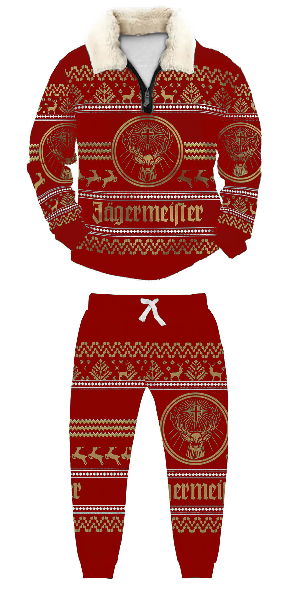 Ugly Quarter Zip Sweatshirt & Sweatpant Set d744 - product image 2