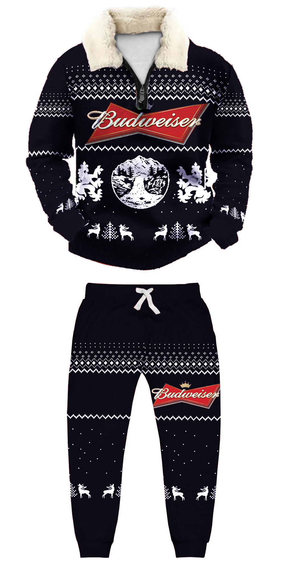 Ugly Quarter Zip Sweatshirt & Sweatpant Set bdab - product image 2