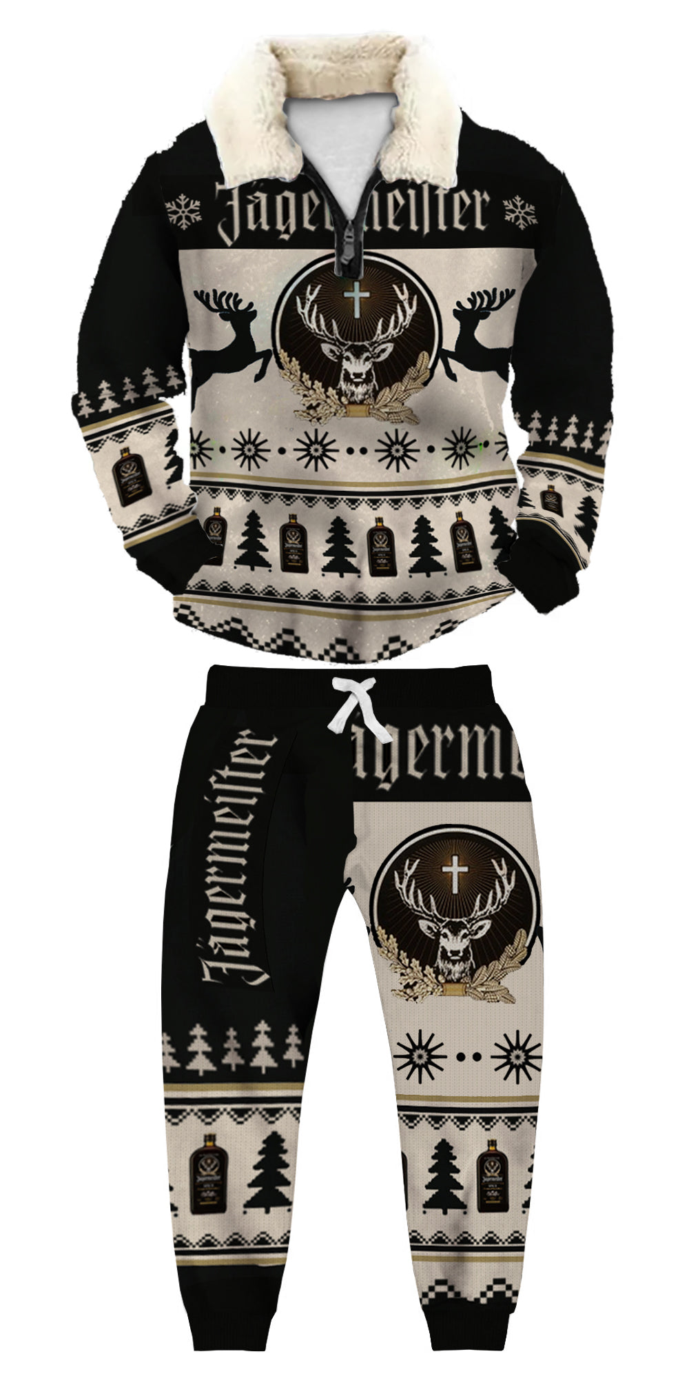 Ugly Quarter Zip Sweatshirt & Sweatpant Set 6614 - product image