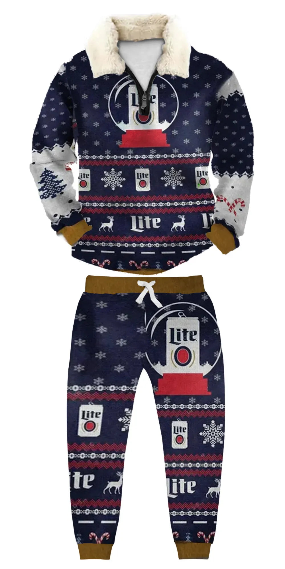 Ugly Quarter Zip Sweatshirt & Sweatpant Set 8601 - product image