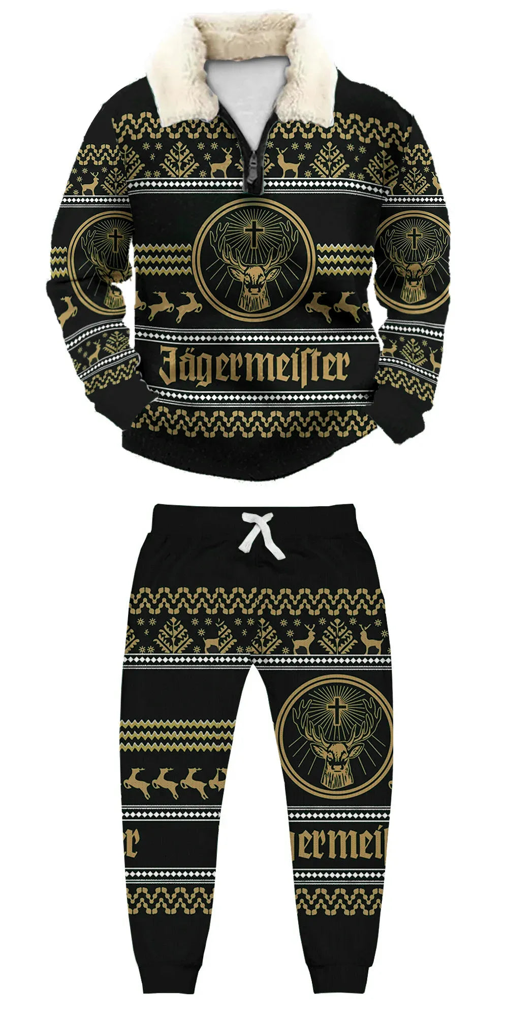 Ugly Quarter Zip Sweatshirt & Sweatpant Set d744 - product image 3
