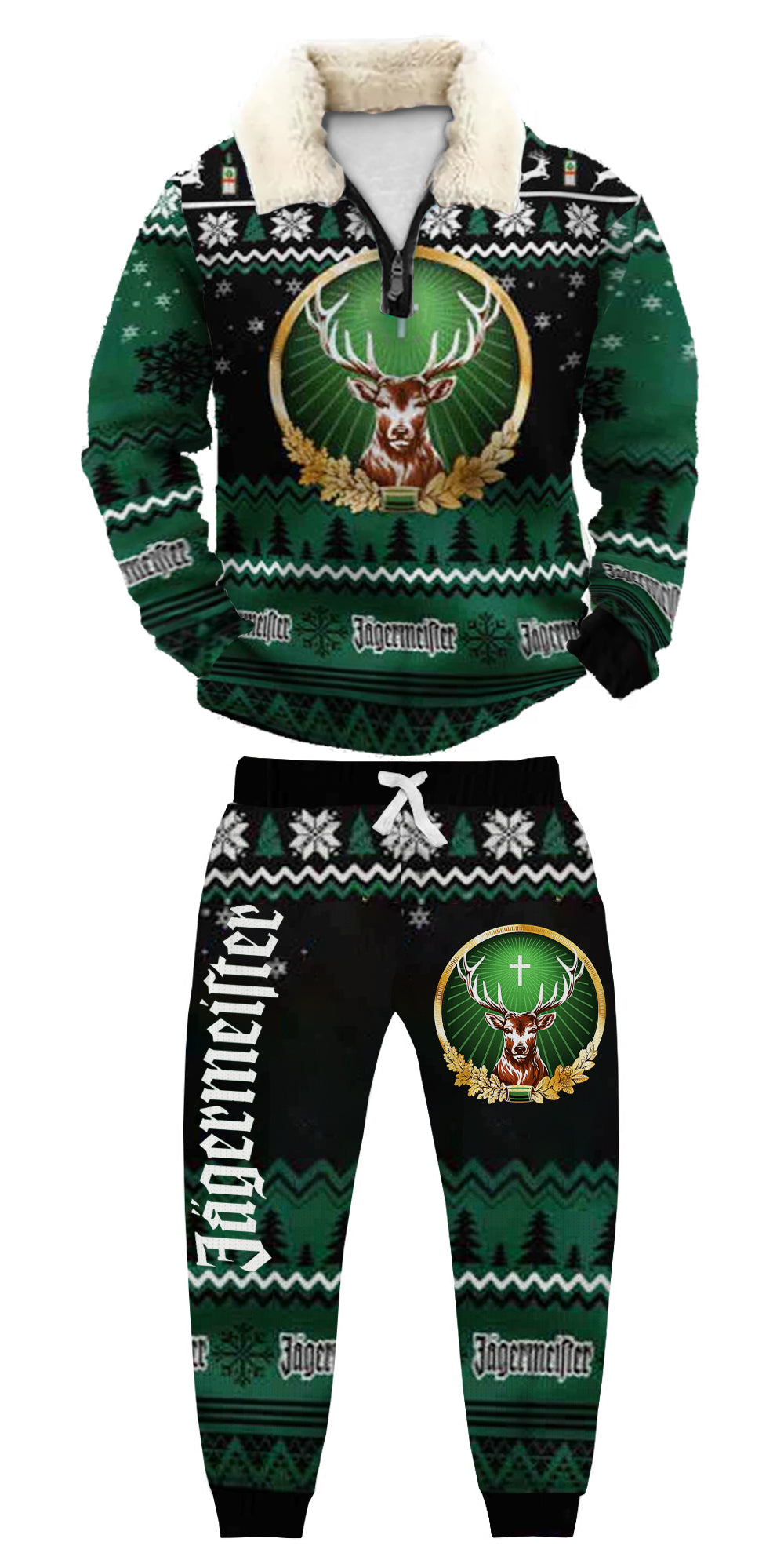 Ugly Quarter Zip Sweatshirt & Sweatpant Set 016a - product image