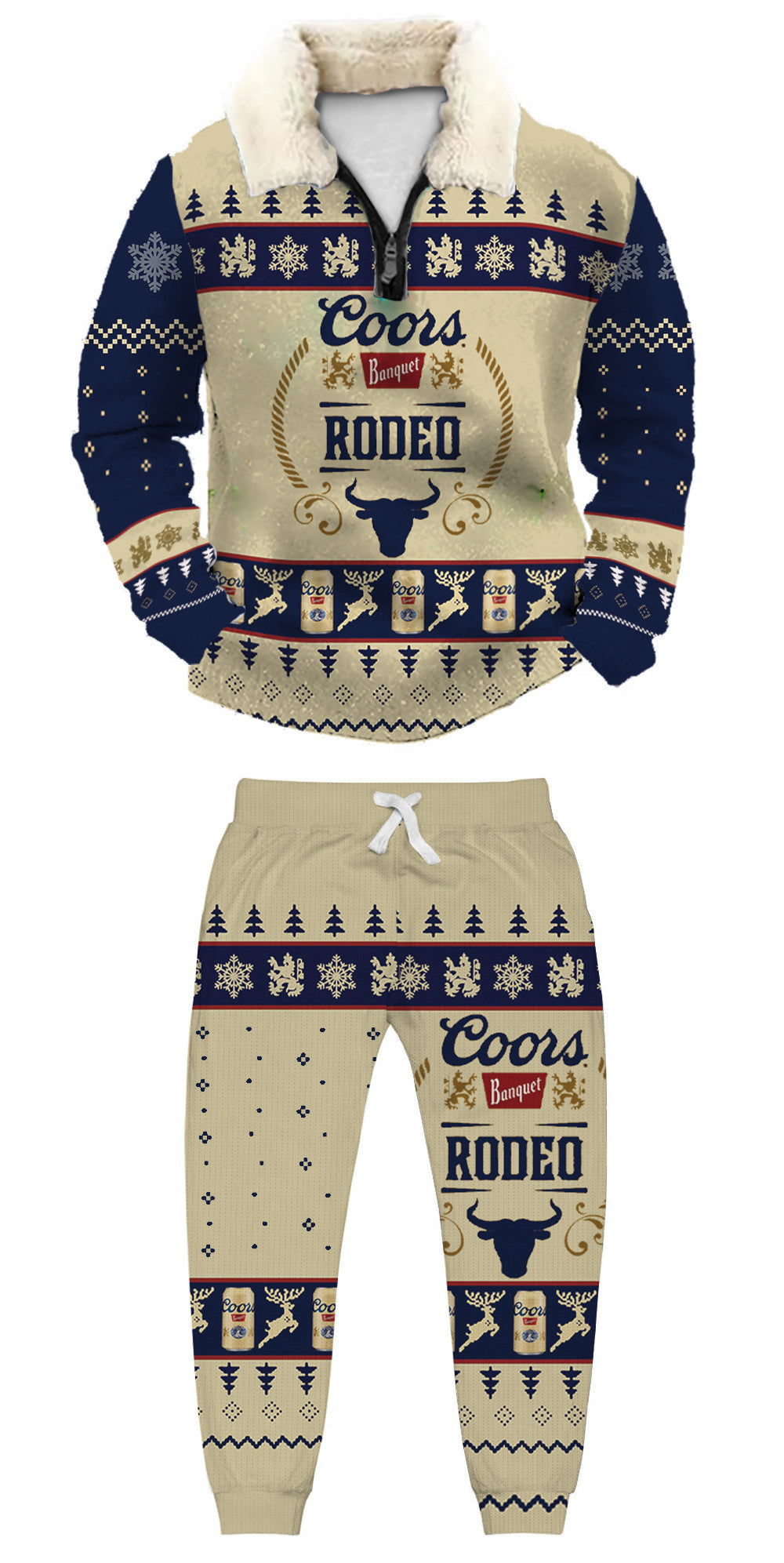 Ugly Quarter Zip Sweatshirt & Sweatpant Set 8eaa - product image