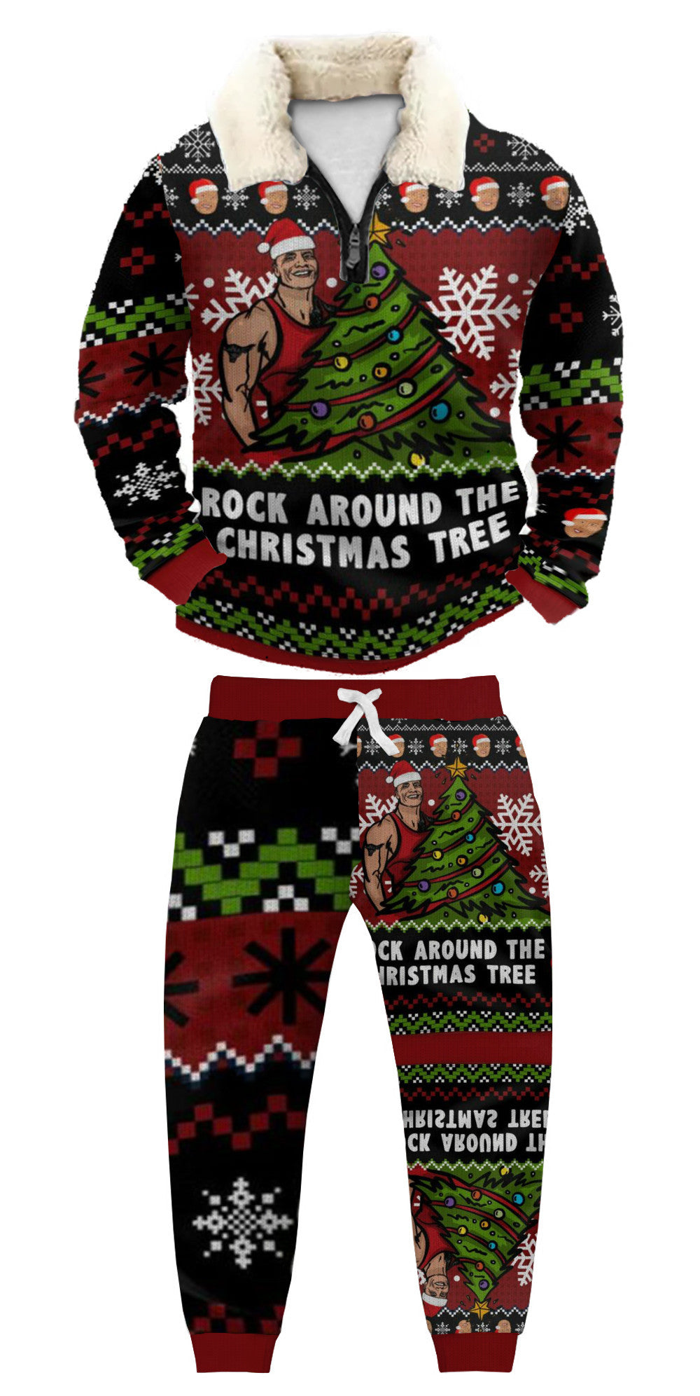 Ugly Quarter Zip Sweatshirt & Sweatpant Set 2ec9 - product image