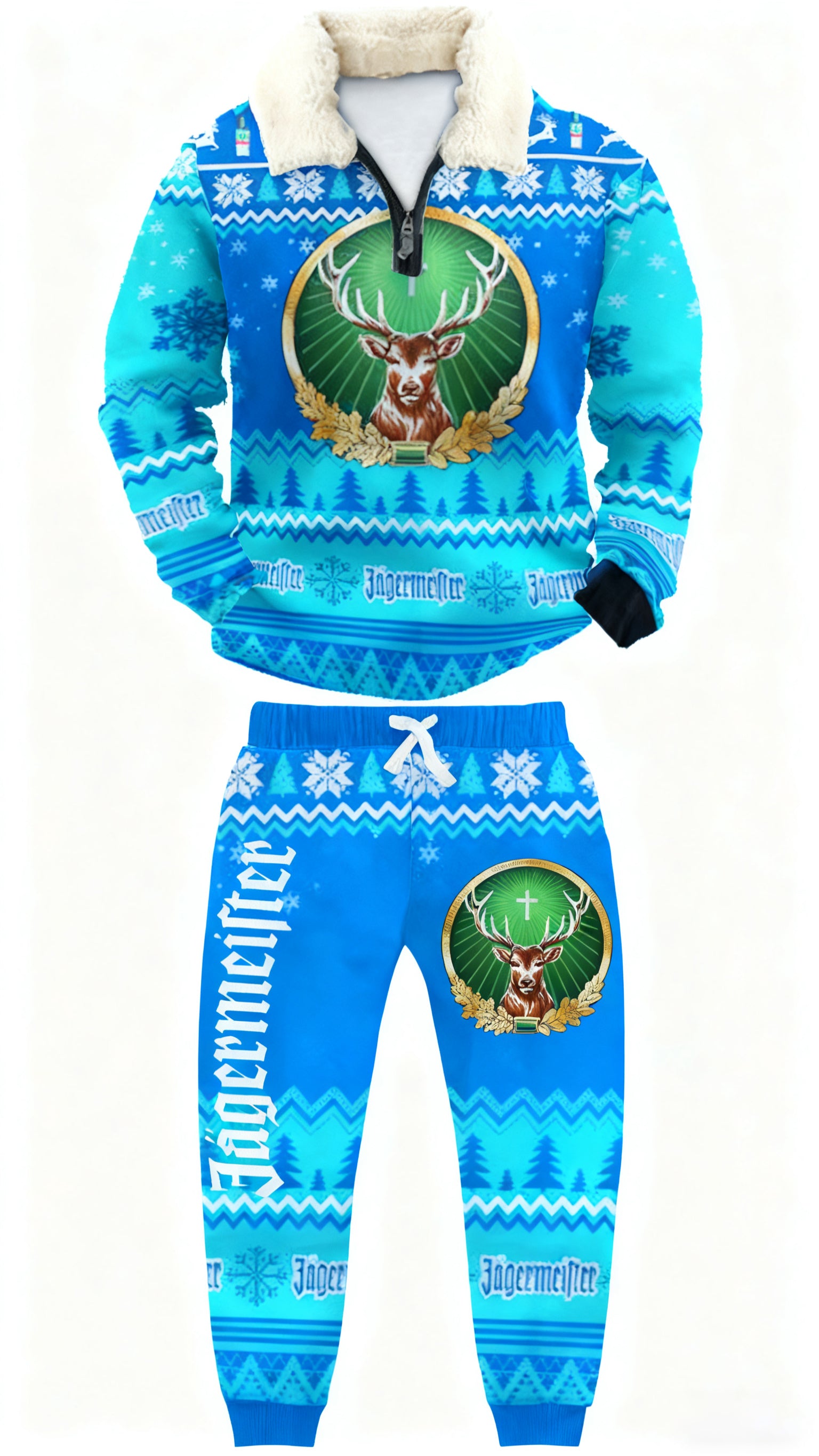 Ugly Quarter Zip Sweatshirt & Sweatpant Set 016a - product image 2