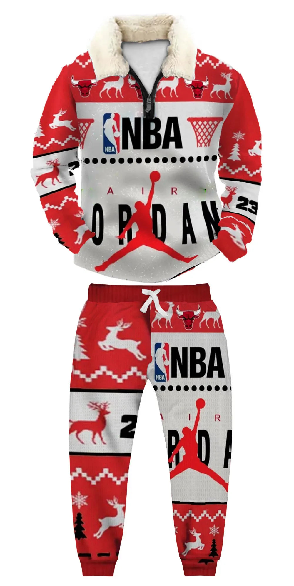 Ugly Quarter Zip Sweatshirt & Sweatpant Set 72a2 - product image