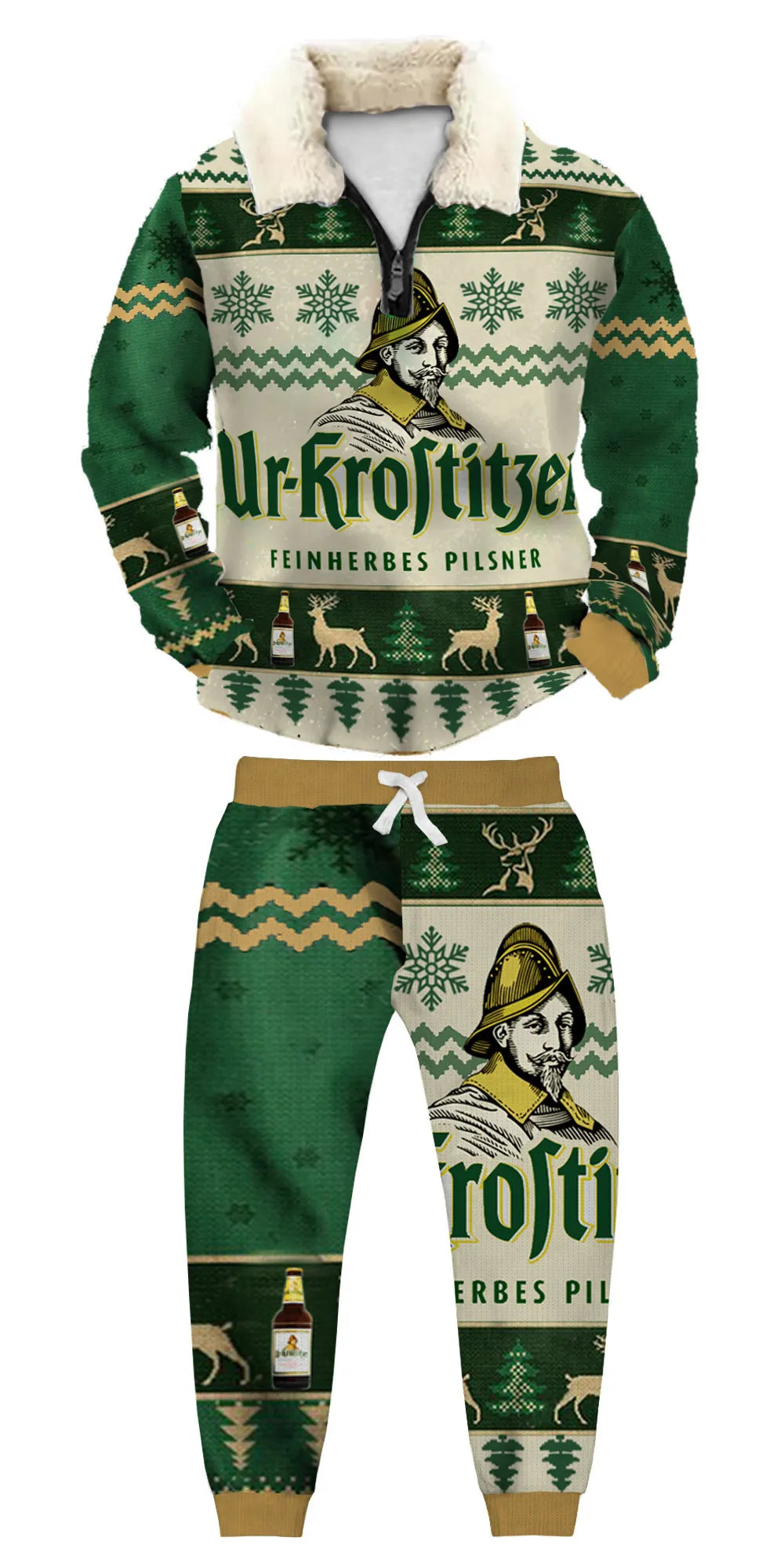 Ugly Quarter Zip Sweatshirt & Sweatpant Set 555f - product image