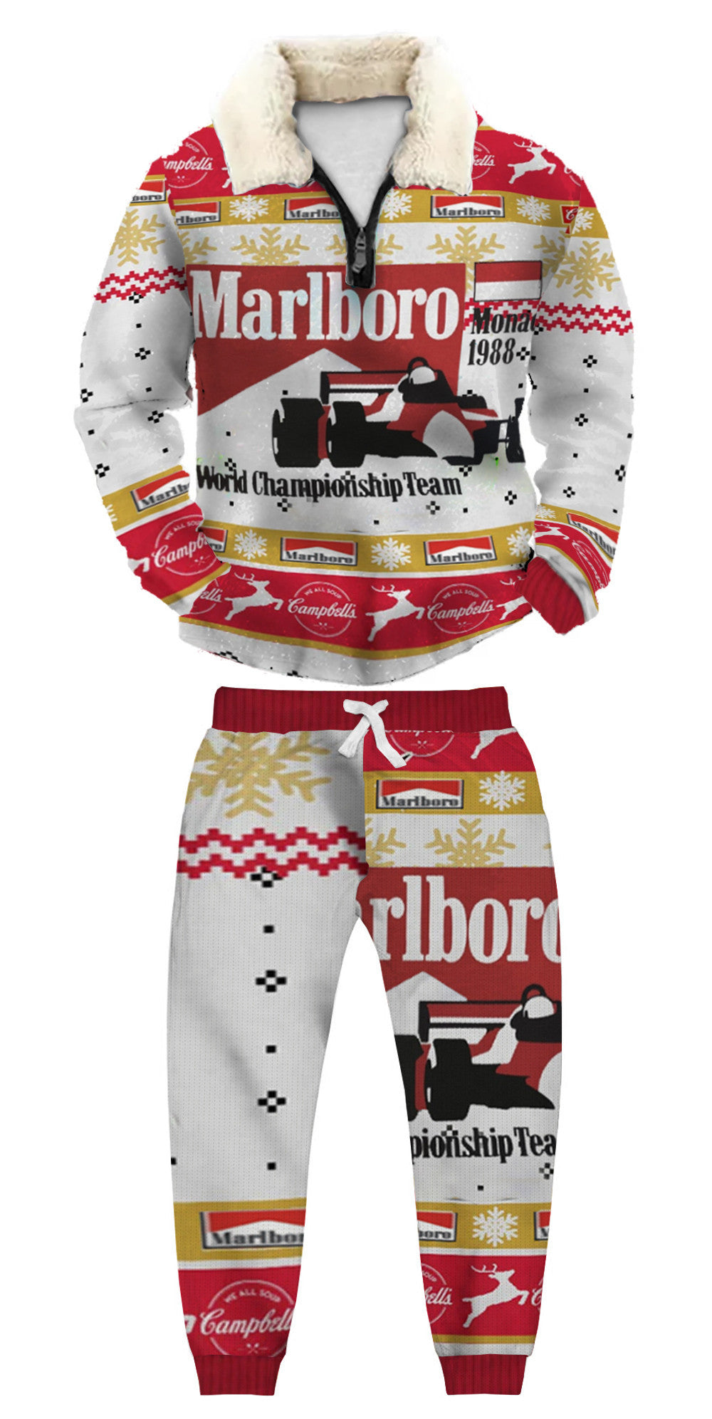 Ugly Quarter Zip Sweatshirt & Sweatpant Set 3200 - product image