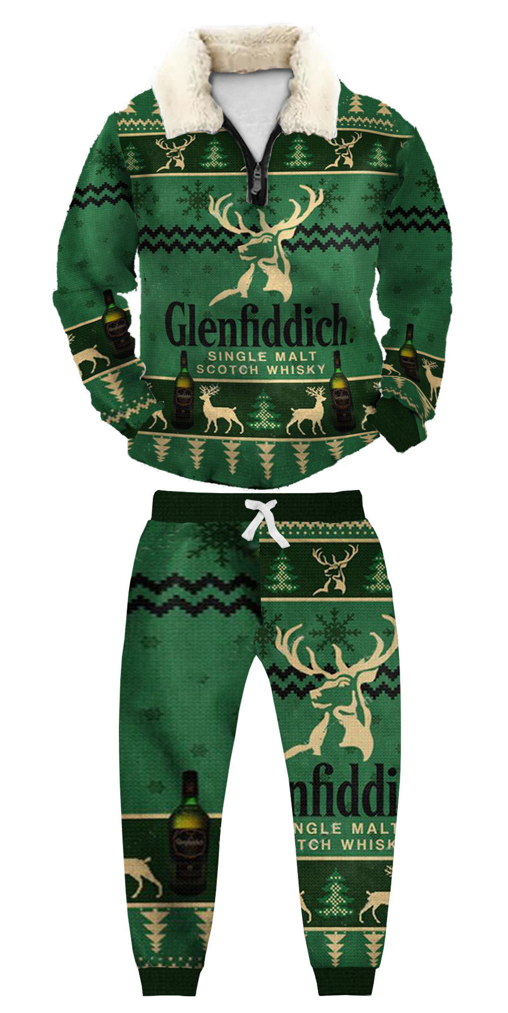 Ugly Quarter Zip Sweatshirt & Sweatpant Set 6c03 - product image