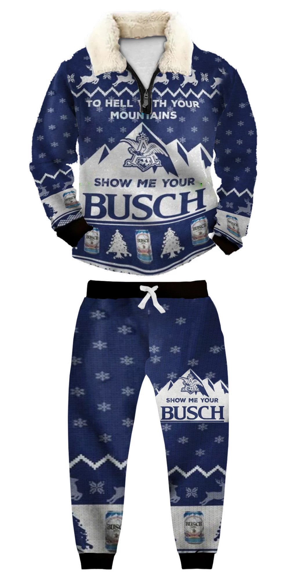 Ugly Quarter Zip Sweatshirt & Sweatpant Set 90f3 - product image