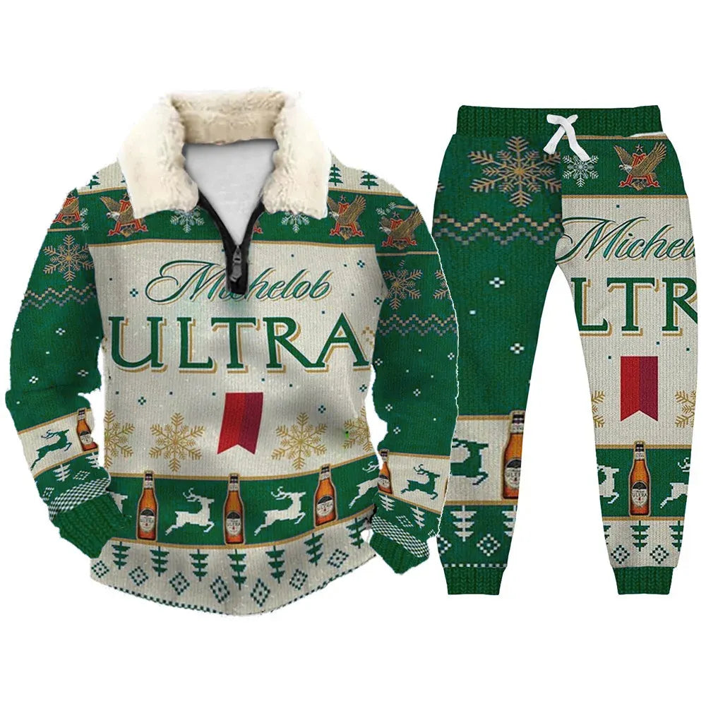 Ugly Quarter Zip Sweatshirt & Sweatpant Set 417e - product image 5