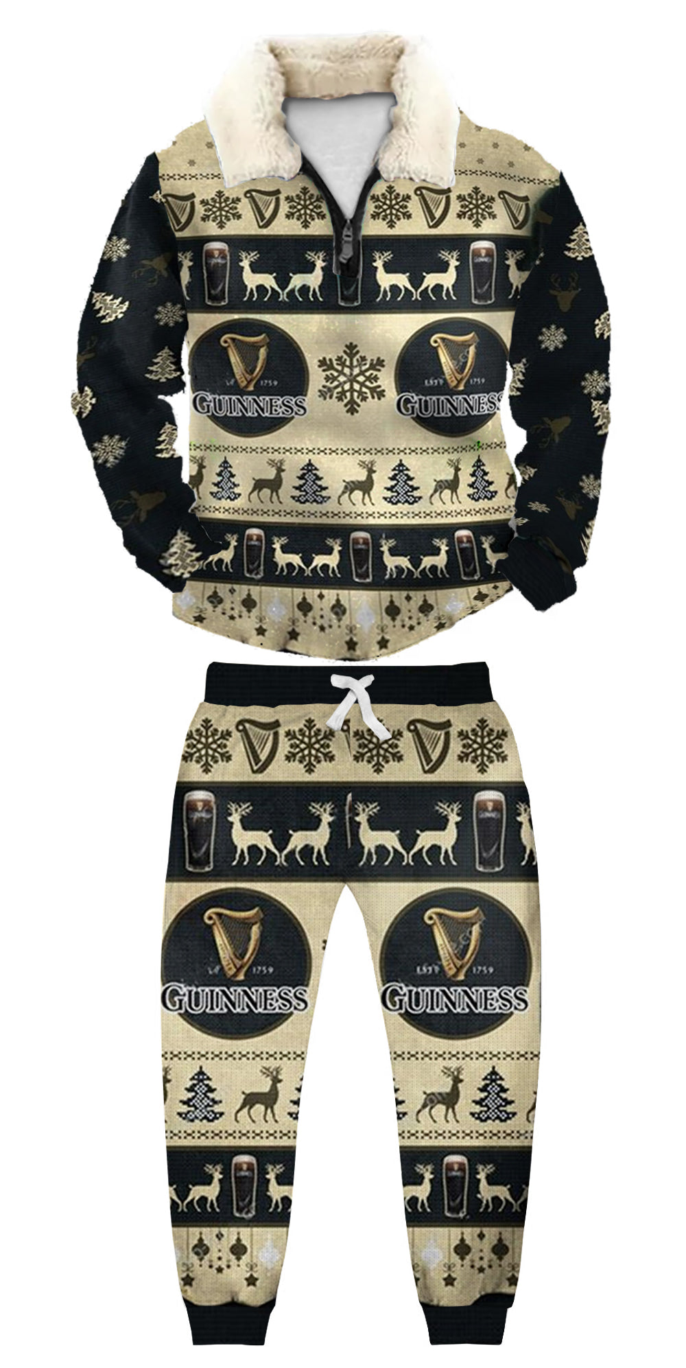 Ugly Quarter Zip Sweatshirt & Sweatpant Set e59d - product image