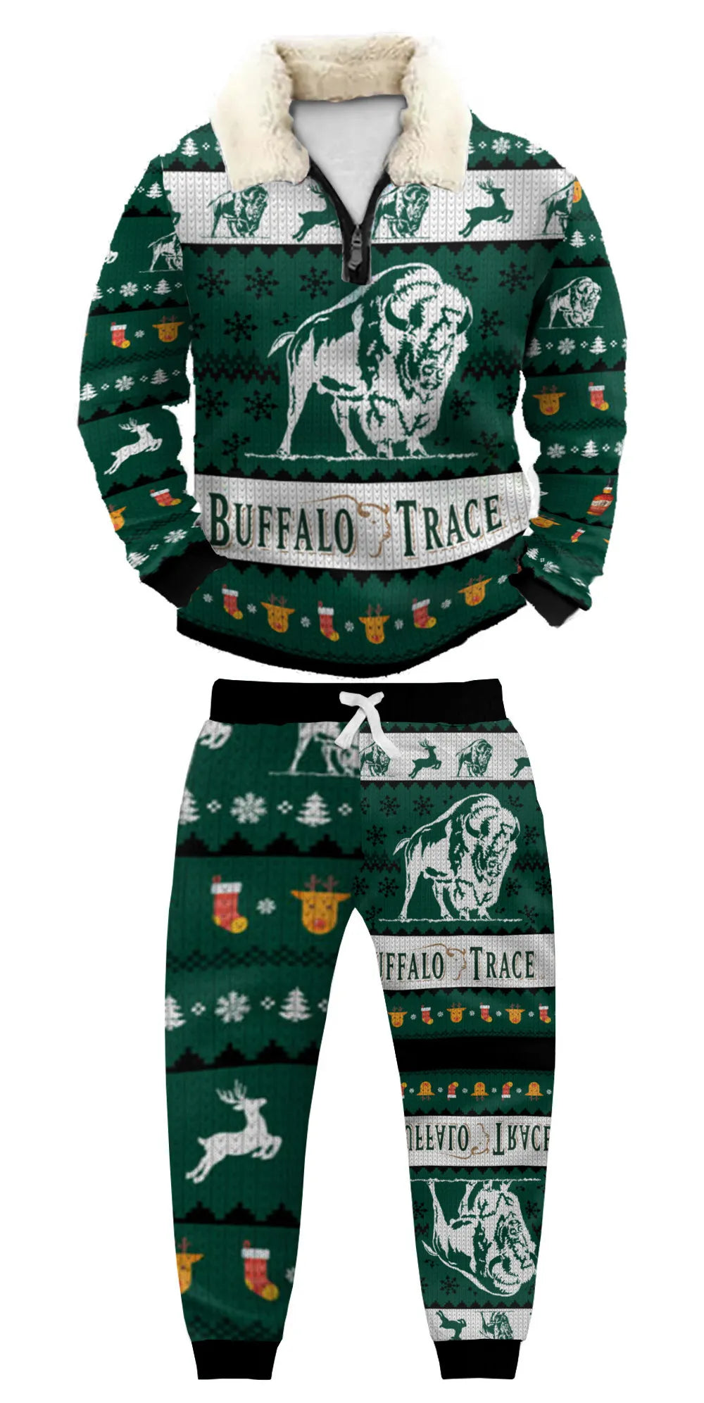 Ugly Quarter Zip Sweatshirt & Sweatpant Set 8288 - product image