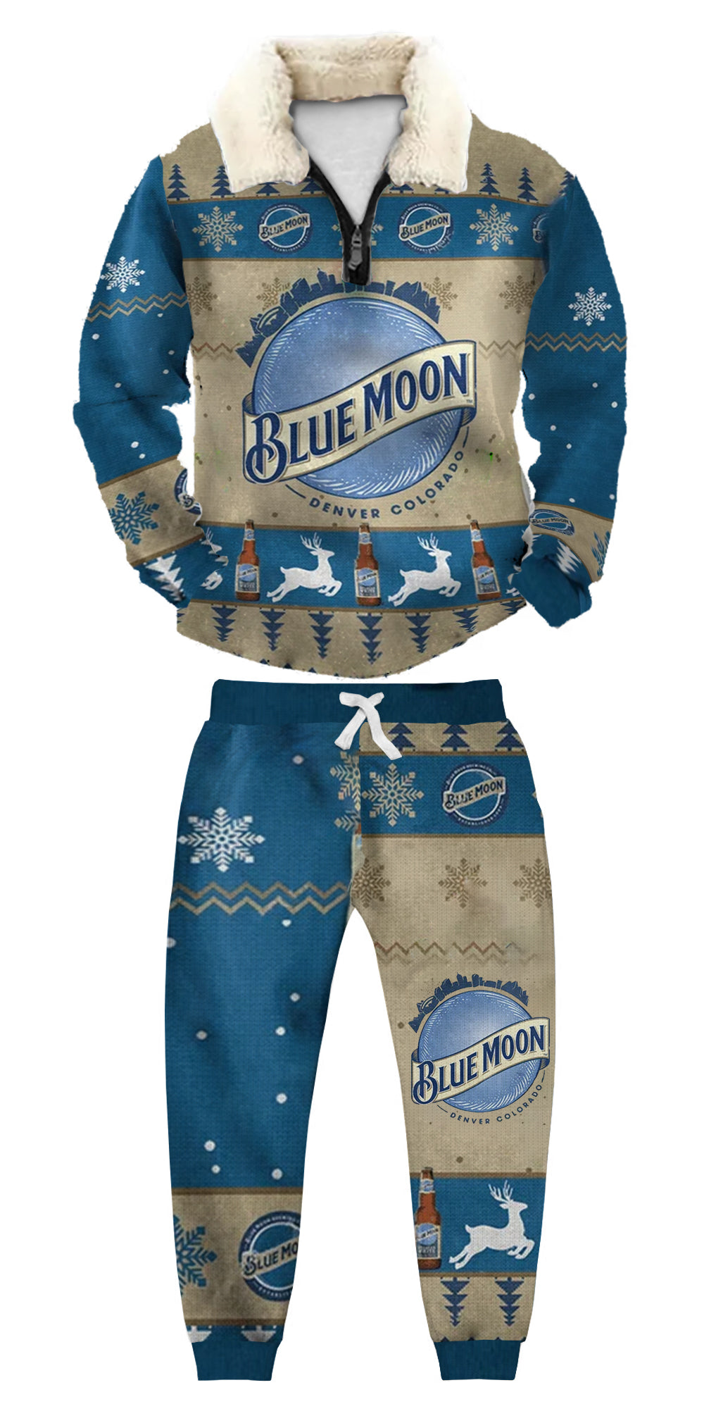 Ugly Quarter Zip Sweatshirt & Sweatpant Set 5d4d - product image