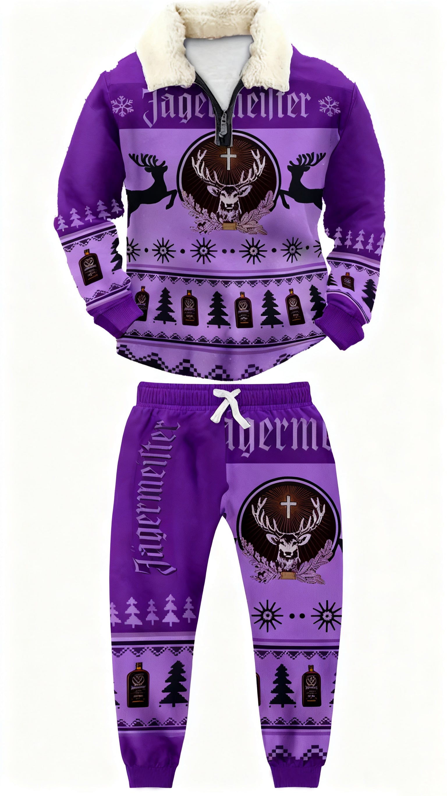 Ugly Quarter Zip Sweatshirt & Sweatpant Set 6614 - product image 5