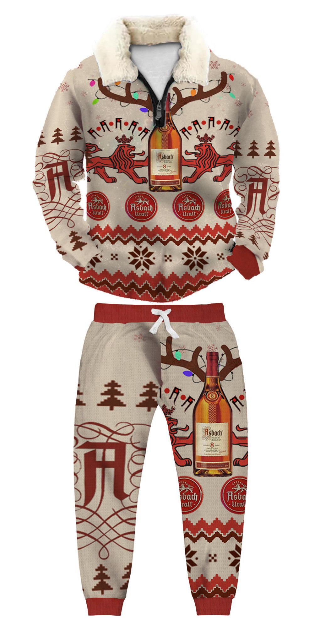 Ugly Quarter Zip Sweatshirt & Sweatpant Set 0187 - product image
