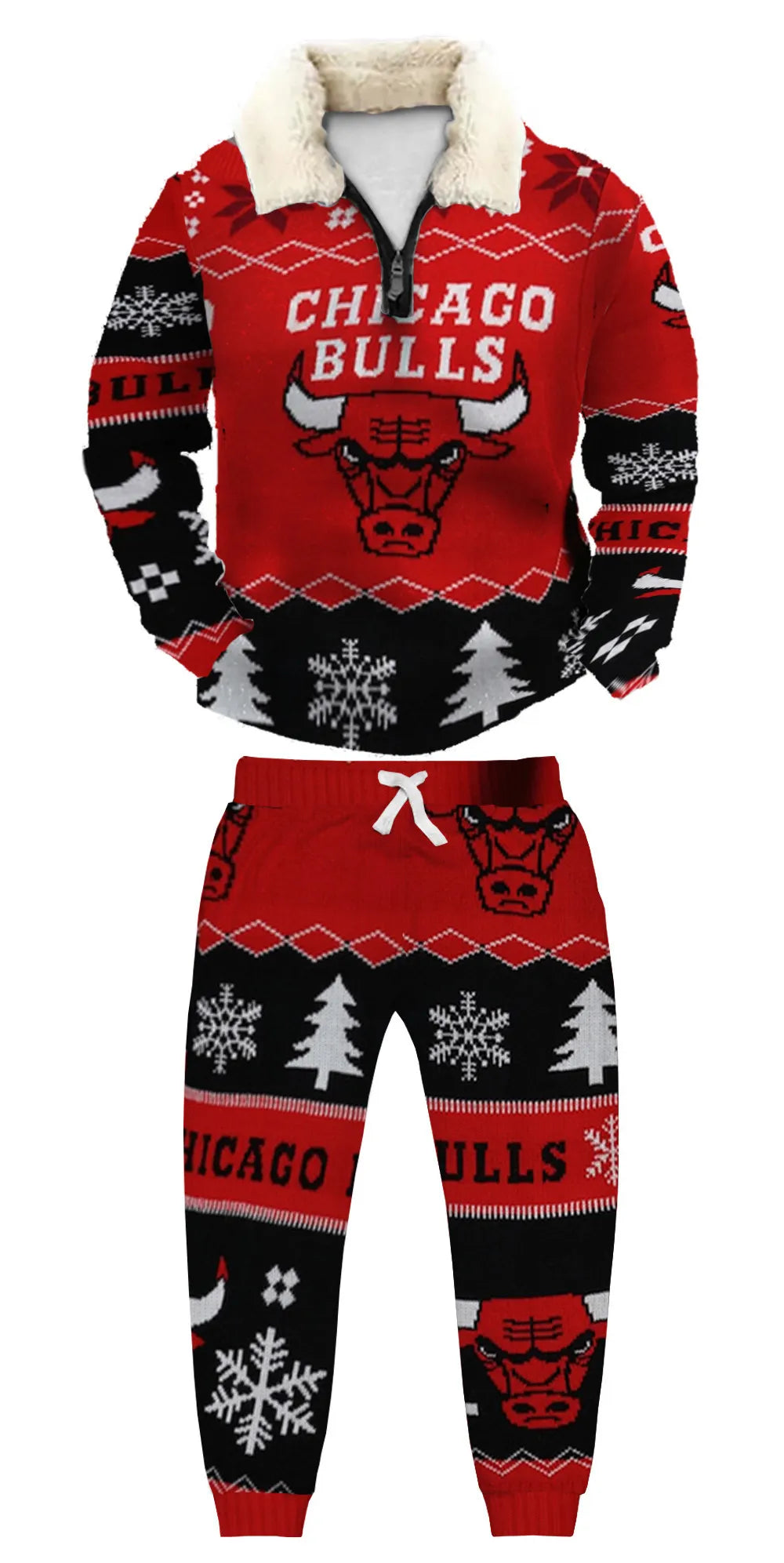 Ugly Quarter Zip Sweatshirt & Sweatpant Set f463 - product image